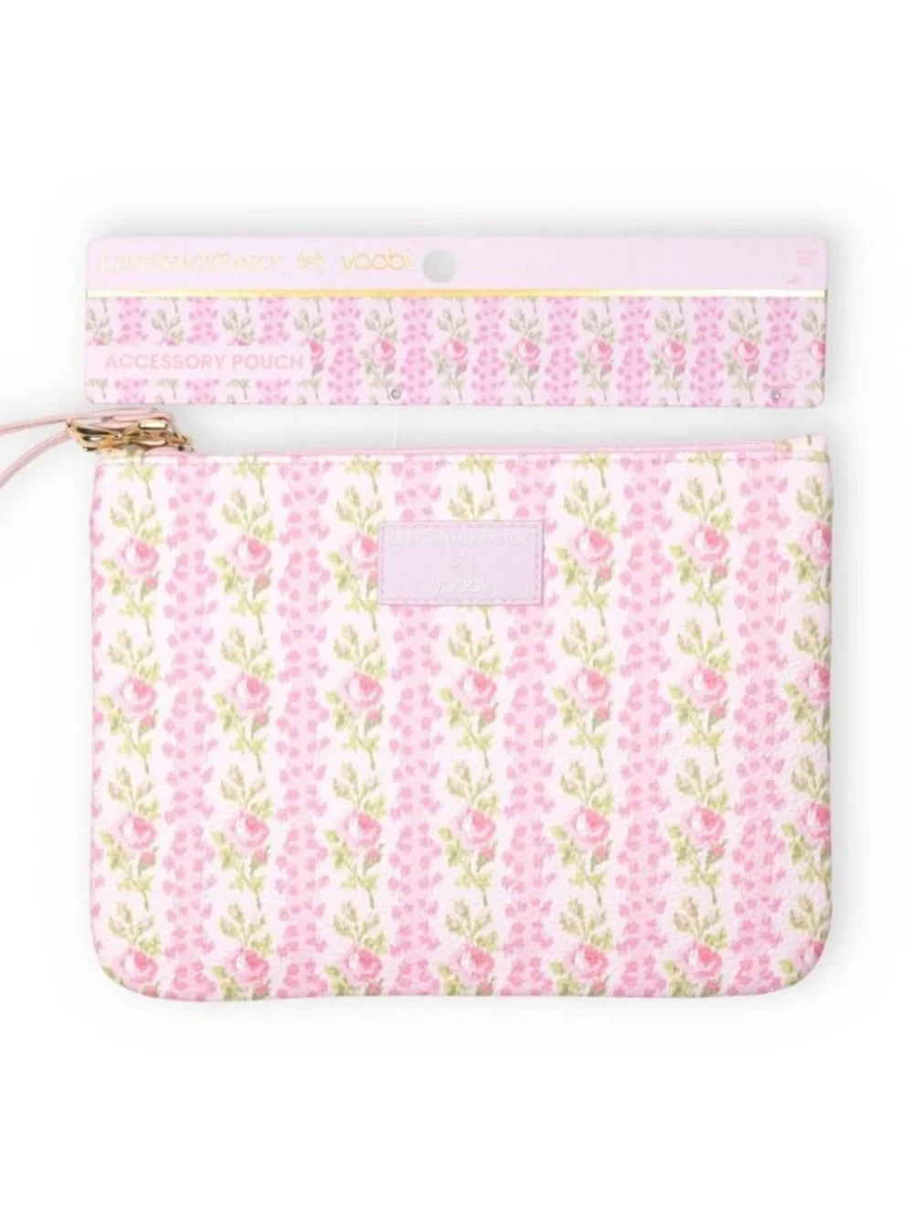LoveShackFancy x Target - Flat Zip Pencil Cases In Strawberry Macaroon